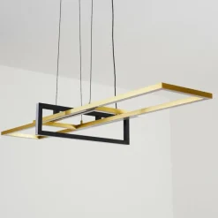 Lampes Art Déco-hofstein Suspension Omega LED Noir, 1 lumière