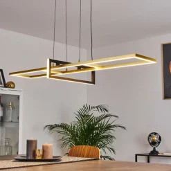 Lampes Art Déco-hofstein Suspension Omega LED Noir, 1 lumière