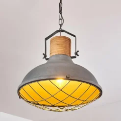 Lampes Industrielles-hofstein Suspension Onsala Bleu, Gris, 1 lumière