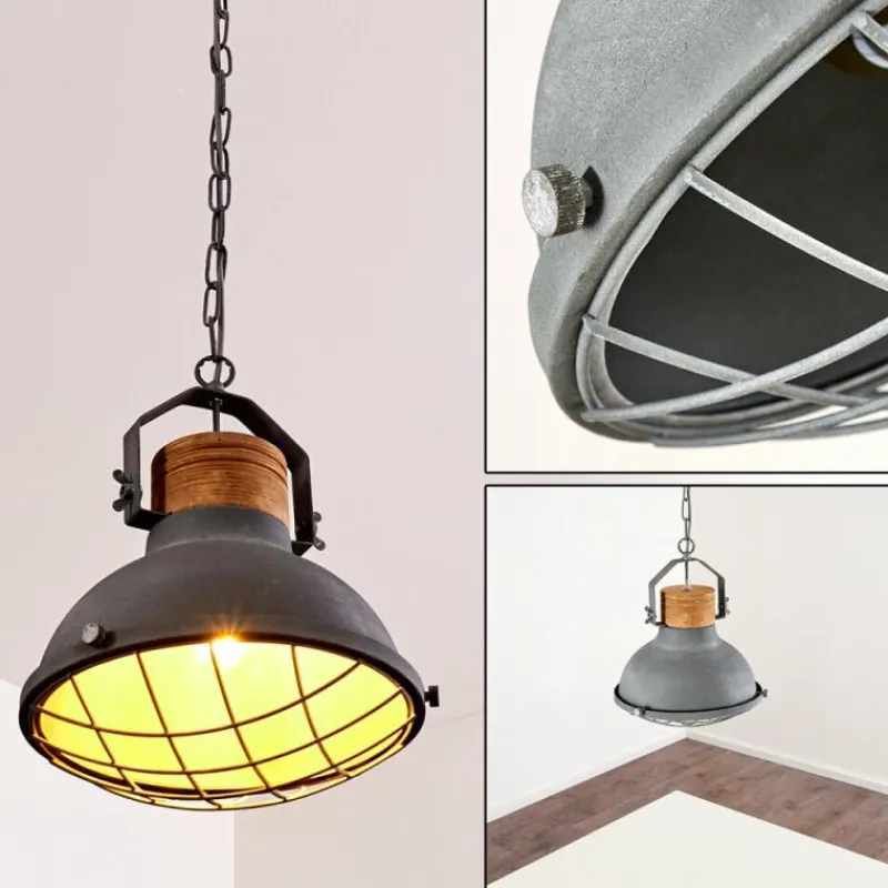 Lampes Industrielles-hofstein Suspension Onsala Gris, Pierre, 1 lumière
