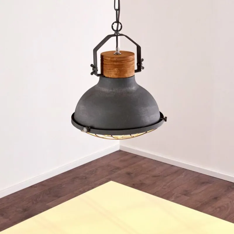 Lampes Industrielles-hofstein Suspension Onsala Gris, Pierre, 1 lumière