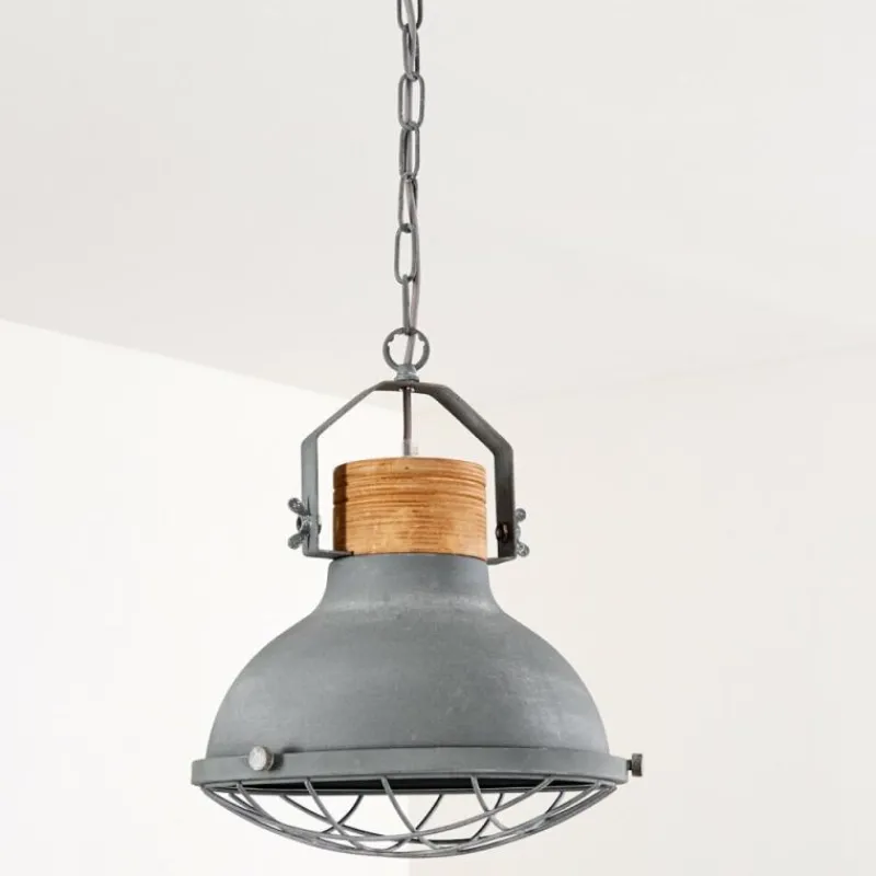 Lampes Industrielles-hofstein Suspension Onsala Gris, Pierre, 1 lumière