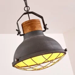 Lampes Industrielles-hofstein Suspension Onsala Gris, Pierre, 1 lumière