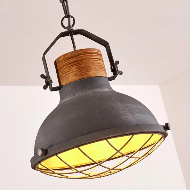 Lampes Industrielles-hofstein Suspension Onsala Gris, Pierre, 1 lumière