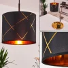 Lampes En Tissu-hofstein Suspension Opatija Noir, 1 lumière