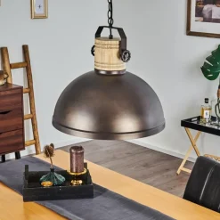 Lampes Industrielles-hofstein Suspension Orny Anthracite, 1 lumière