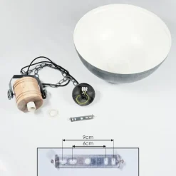 Lampes Industrielles-hofstein Suspension Orny Bleu, Gris, 1 lumière