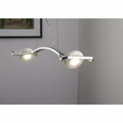 Luminaires Osram Suspension Osram Slingshot LED Chrome, 2 lumières* Éclairage Led