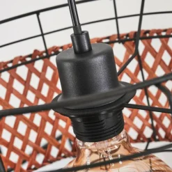 Style Boho-Chic-hofstein Suspension Otta Noir, 1 lumière