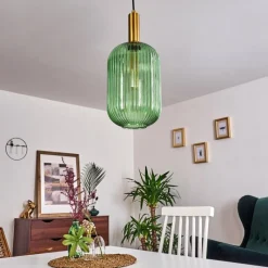 hofstein Suspension Paeni Or, Laiton, Noir, 1 lumière