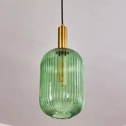 hofstein Suspension Paeni Or, Laiton, Noir, 1 lumière