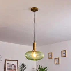 hofstein Suspension Paeni Or, Laiton, Noir, 1 lumière