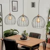 Lampes En Bois-hofstein Suspension Pajalta Écru, 3 lumières