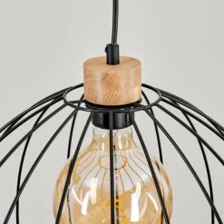 Lampes En Bois-hofstein Suspension Pajalta Écru, 3 lumières