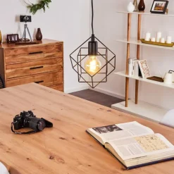 Lampes Vintages & Rétros-hofstein Suspension Pajarito Noir, 1 lumière