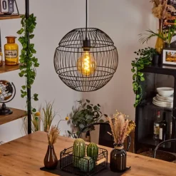 Lampes Industrielles-hofstein Suspension Pampanillo Noir, 1 lumière