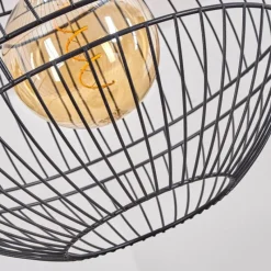 Lampes Industrielles-hofstein Suspension Pampanillo Noir, 1 lumière