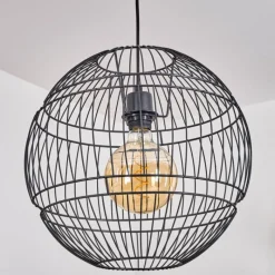 Lampes Industrielles-hofstein Suspension Pampanillo Noir, 1 lumière
