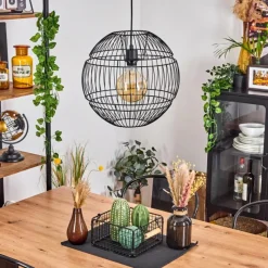 Lampes Industrielles-hofstein Suspension Pampanillo Noir, 1 lumière