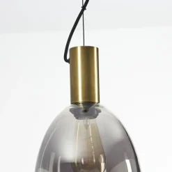 Suspension Verre Fumé-hofstein Suspension Panuhe Laiton, 1 lumière