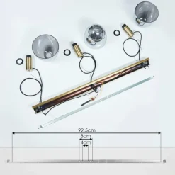 hofstein Suspension Panuhe Laiton, 3 lumières