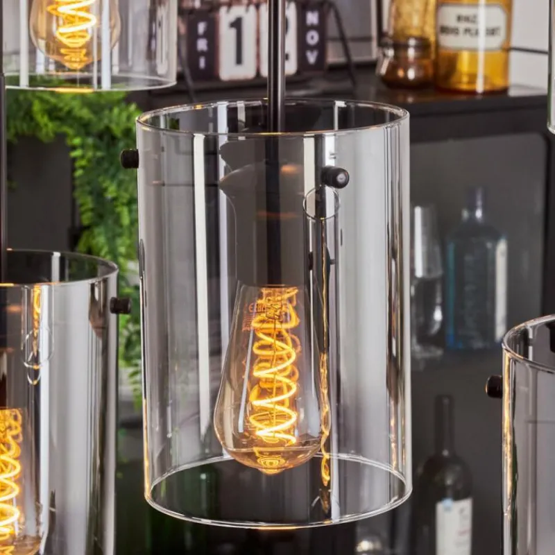 hofstein Suspension Parane Clair, Fumé, 6 lumières