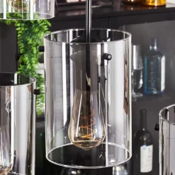 hofstein Suspension Parane Clair, Fumé, 6 lumières