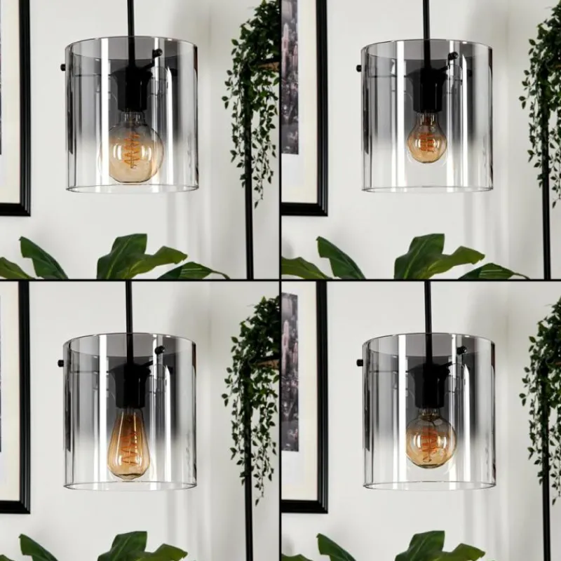 hofstein Suspension Parane Clair, Fumé, 4 lumières