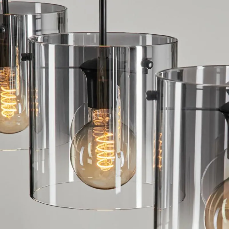 hofstein Suspension Parane Clair, Fumé, 3 lumières