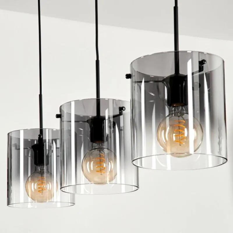 hofstein Suspension Parane Clair, Fumé, 3 lumières