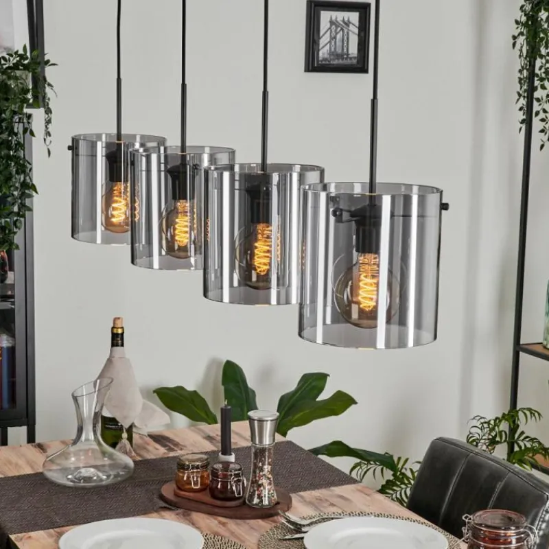 hofstein Suspension Parane Fumé, 4 lumières