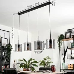 hofstein Suspension Parane Fumé, 4 lumières