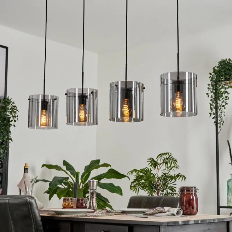 hofstein Suspension Parane Fumé, 4 lumières