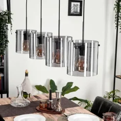 hofstein Suspension Parane Fumé, 4 lumières