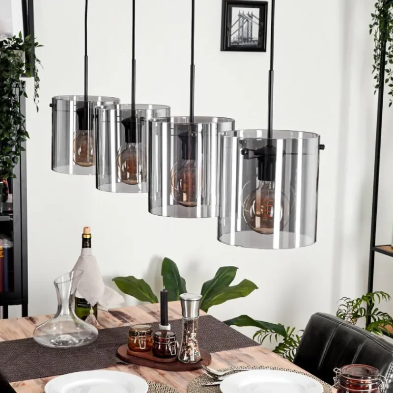 hofstein Suspension Parane Fumé, 4 lumières