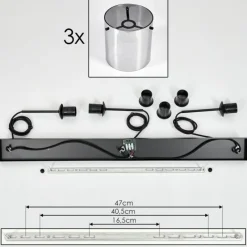 hofstein Suspension Parane Fumé, 3 lumières