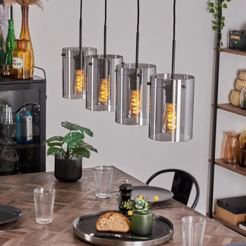 hofstein Suspension Parane Fumé, 4 lumières