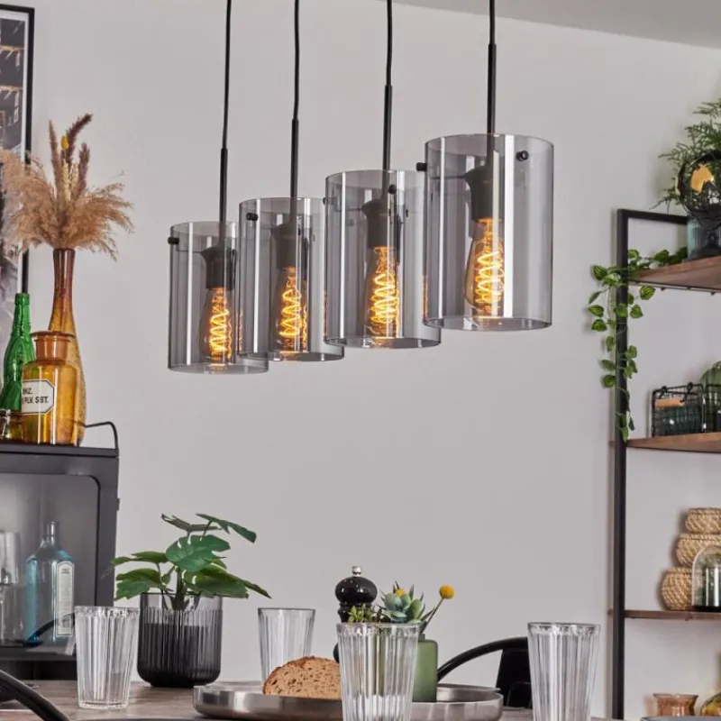 hofstein Suspension Parane Fumé, 4 lumières