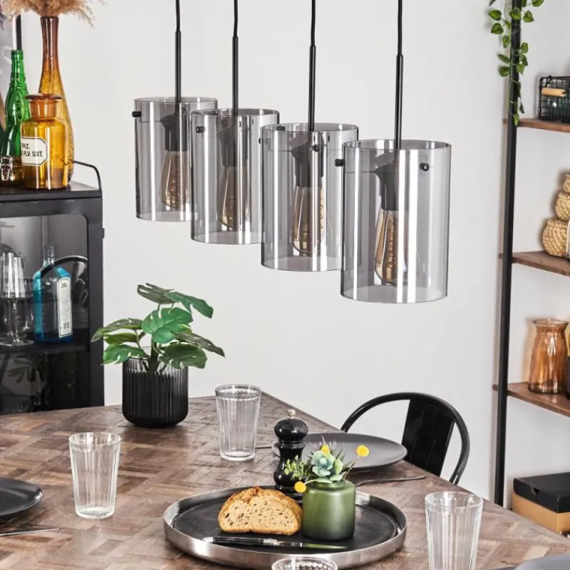 hofstein Suspension Parane Fumé, 4 lumières