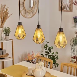 Style Boho-Chic-hofstein Suspension Pardieiro Noir, 3 lumières