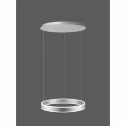 Luminaires Paul Neuhaus Suspension Paul Neuhaus ARINA LED Acier inoxydable, 2 lumières, Détecteur de mouvement* Éclairage Led