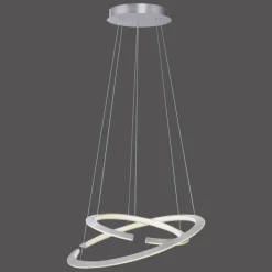 Luminaires Paul Neuhaus Suspension Paul Neuhaus ALESSA LED Argenté, 2 lumières, Télécommandes* Éclairage Led