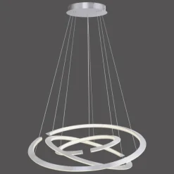 Luminaires Paul Neuhaus Suspension Paul Neuhaus ALESSA LED Argenté, 3 lumières, Télécommandes* Suspensions