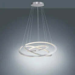 Luminaires Paul Neuhaus Suspension Paul Neuhaus ALESSA LED Argenté, 3 lumières, Télécommandes* Suspensions