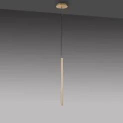 Lampes Dorées-Luminaires Paul Neuhaus Suspension Paul Neuhaus FLUTE LED Or, 1 lumière