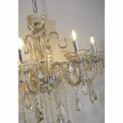 Luminaires Paul Neuhaus Suspension Paul Neuhaus GRACIA Champagne, 8 lumières