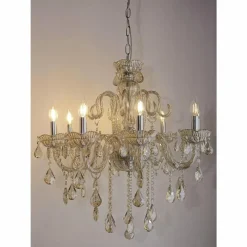 Luminaires Paul Neuhaus Suspension Paul Neuhaus GRACIA Champagne, 8 lumières