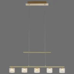 Luminaires Paul Neuhaus Suspension Paul Neuhaus HYDRA LED Laiton, 5 lumières