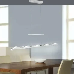 Luminaires Paul Neuhaus Suspension Paul Neuhaus ILONA LED Chrome, 5 lumières* Éclairage Led