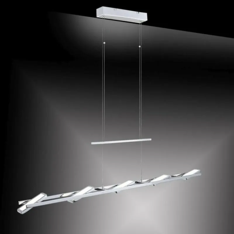 Luminaires Paul Neuhaus Suspension Paul Neuhaus ILONA LED Chrome, 5 lumières* Éclairage Led